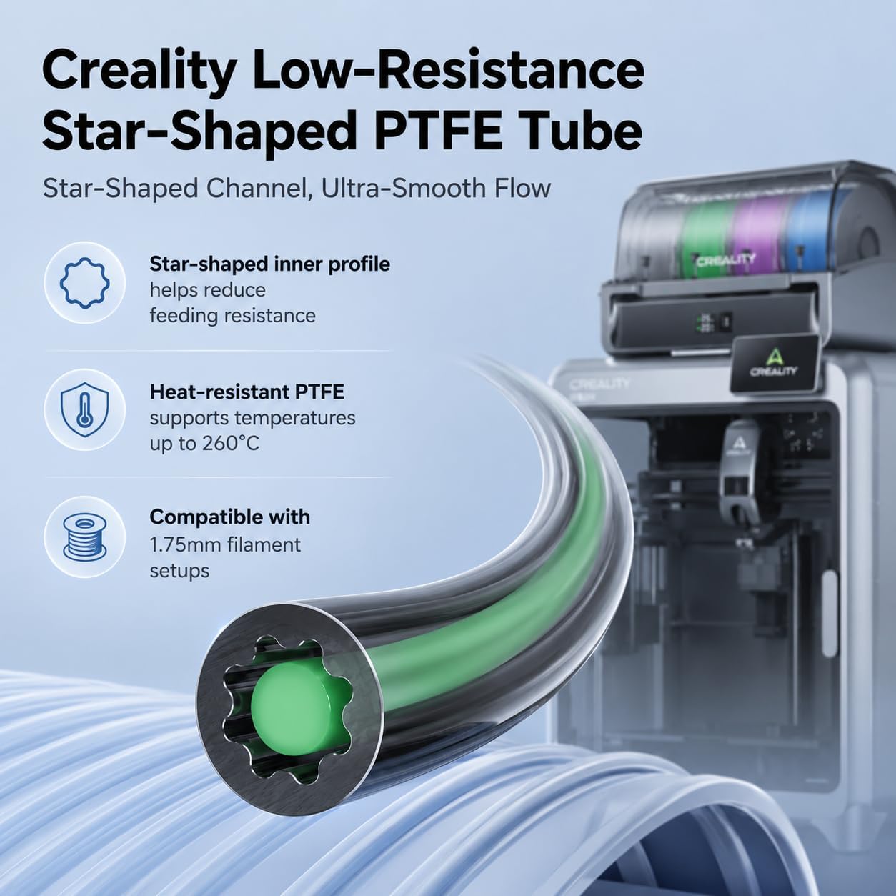 Creality Official PTFE Tube Lo - Ptfe Tape Thread ulasan dan harga