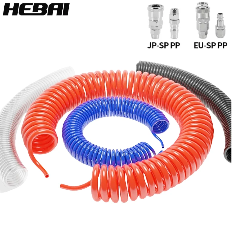 PU Spring Spiral Pipe with Fit - Compression Fitting Brass ulasan dan harga