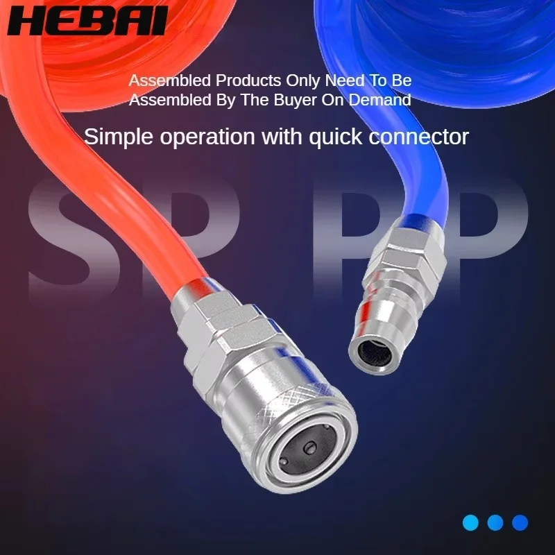PU Spring Spiral Pipe with Fit - Compression Fitting Brass ulasan dan harga